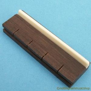 HARDWOOD UKULELE BRIDGE FOR STEEL STRINGS